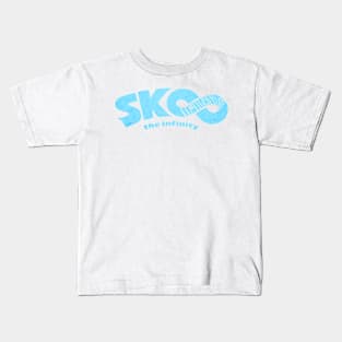 Rusty SK8 Logo (Light Blue) Kids T-Shirt